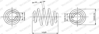 Suspension Spring MONROE SN0445