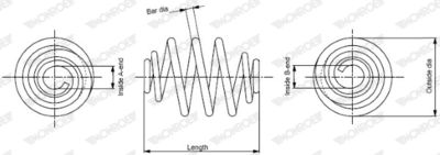 Suspension Spring MONROE SP0485
