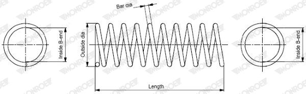 MONROE SP2342 Suspension Spring