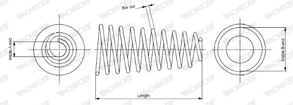 MONROE SP2388 Suspension Spring