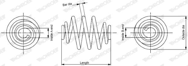 MONROE SP3407 Suspension Spring