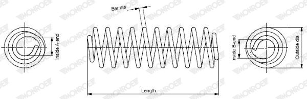 MONROE SP3880 Suspension Spring