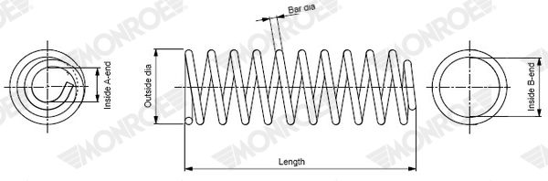 MONROE SP4583 Suspension Spring