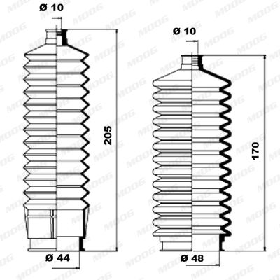 Bellow Kit, steering MOOG K150026