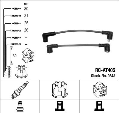 Ignition Cable Kit NGK 0543