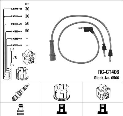 Ignition Cable Kit NGK 0566