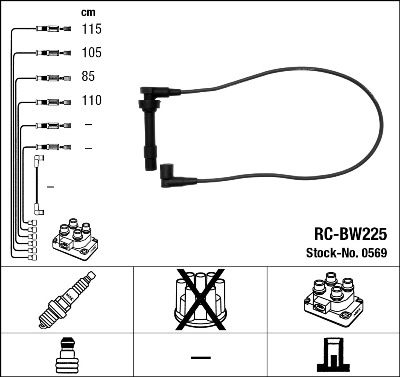 NGK 0569 Ignition Cable Kit