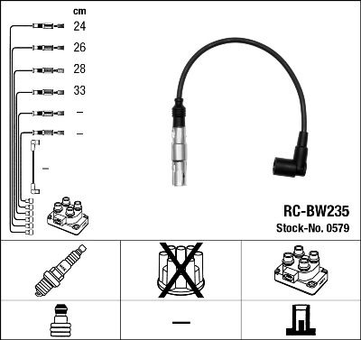 Ignition Cable Kit NGK 0579