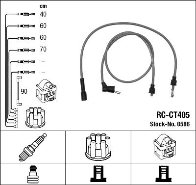 Ignition Cable Kit NGK 0586