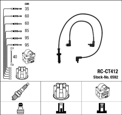 Ignition Cable Kit NGK 0592