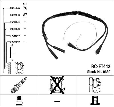Ignition Cable Kit NGK 0689