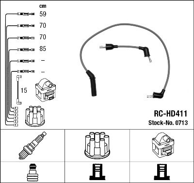 Ignition Cable Kit NGK 0713