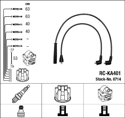 Ignition Cable Kit NGK 0714