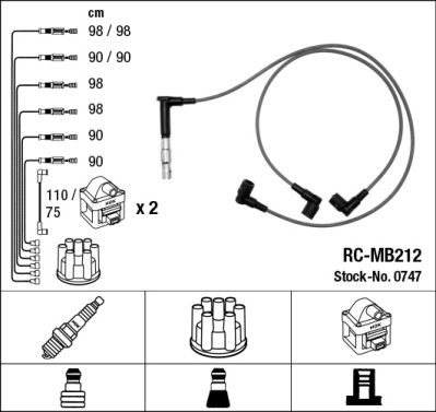 NGK 0747 Ignition Cable Kit
