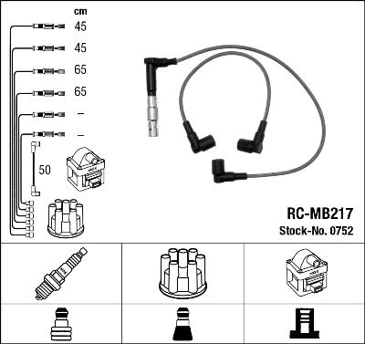 NGK 0752 Ignition Cable Kit