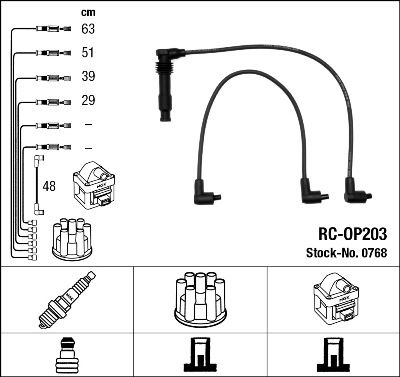 Ignition Cable Kit NGK 0768