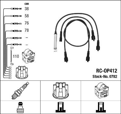 Ignition Cable Kit NGK 0782