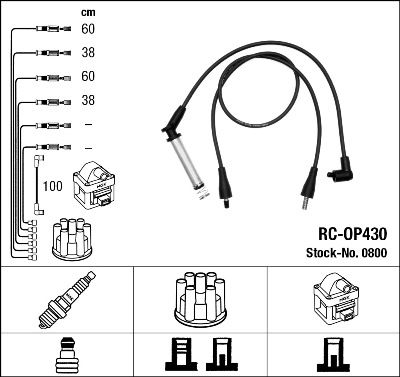 Ignition Cable Kit NGK 0800