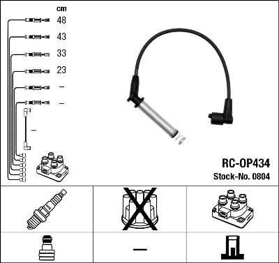 NGK 0804 Ignition Cable Kit