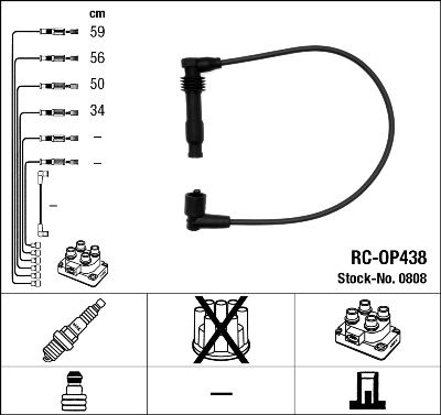 Ignition Cable Kit NGK 0808