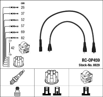 Ignition Cable Kit NGK 0829