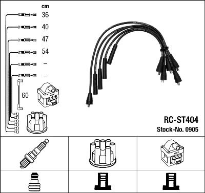 NGK 0905 Ignition Cable Kit