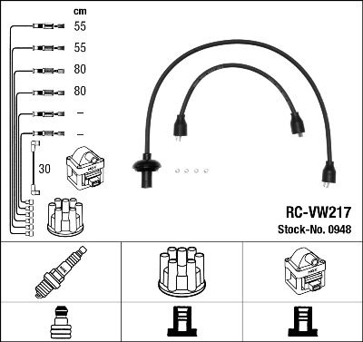 NGK 0948 Ignition Cable Kit