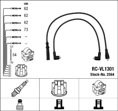 NGK 2564 Ignition Cable Kit