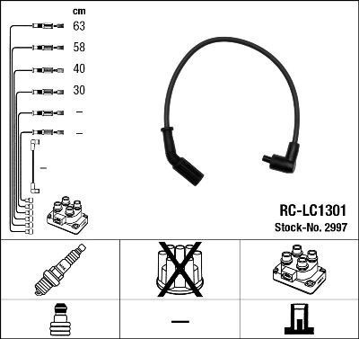 NGK 2997 Ignition Cable Kit