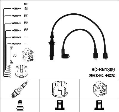 Ignition Cable Kit NGK 44232