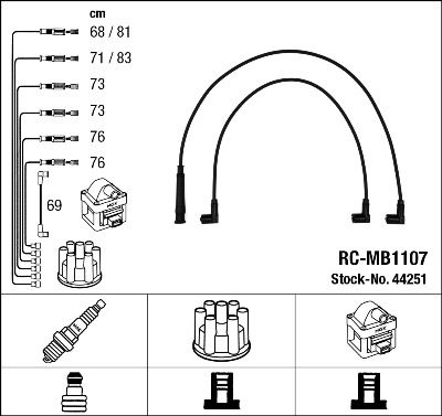 Ignition Cable Kit NGK 44251