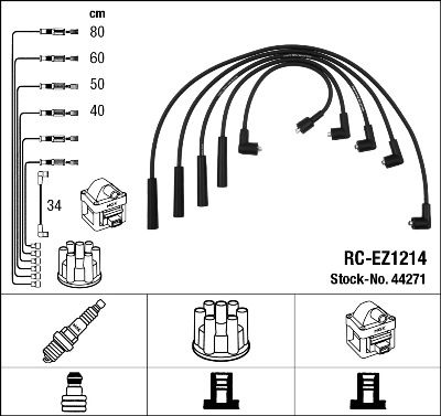 Ignition Cable Kit NGK 44271