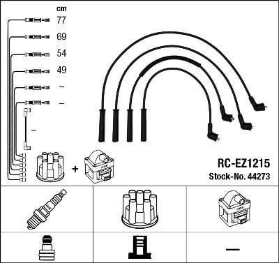 Ignition Cable Kit NGK 44273