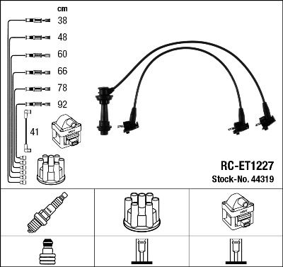 Ignition Cable Kit NGK 44319