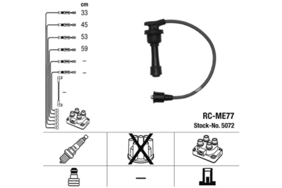 Ignition Cable Kit NGK 5072