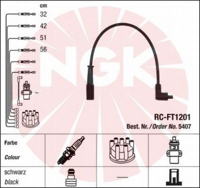 Ignition Cable Kit NGK 5407