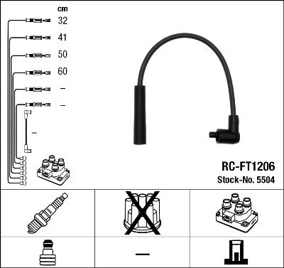 Ignition Cable Kit NGK 5504