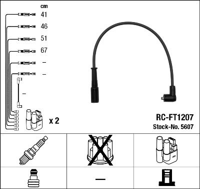 Ignition Cable Kit NGK 5607