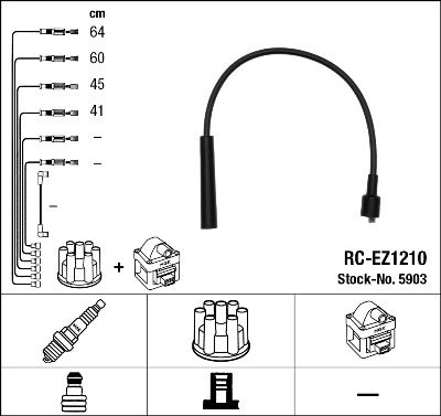 Ignition Cable Kit NGK 5903
