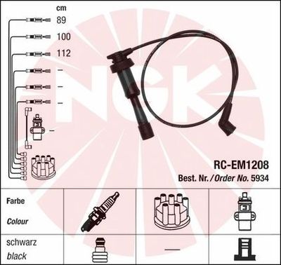 Ignition Cable Kit NGK 5934