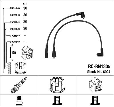 Ignition Cable Kit NGK 6024