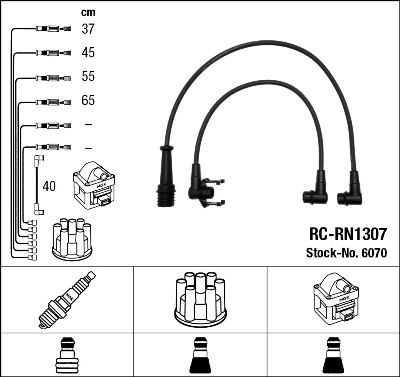 Ignition Cable Kit NGK 6070