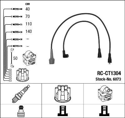 Ignition Cable Kit NGK 6073