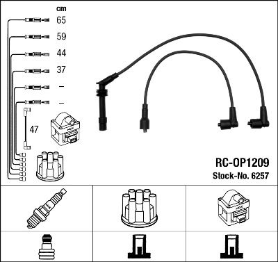 Ignition Cable Kit NGK 6257