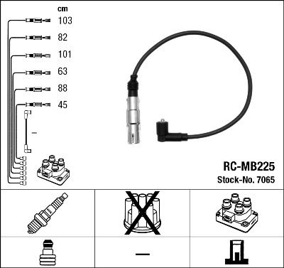Ignition Cable Kit NGK 7065
