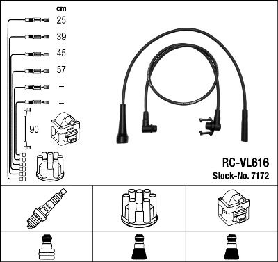 Ignition Cable Kit NGK 7172