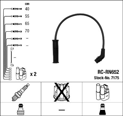 Ignition Cable Kit NGK 7175