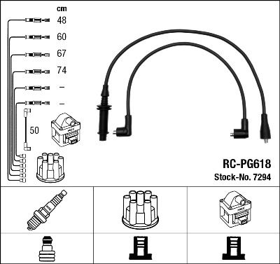 Ignition Cable Kit NGK 7294