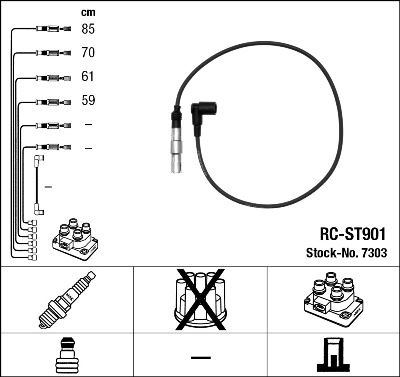 NGK 7303 Ignition Cable Kit