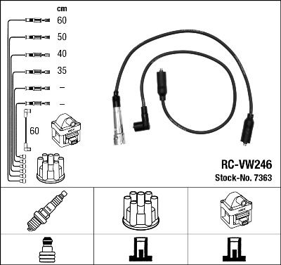 NGK 7363 Ignition Cable Kit